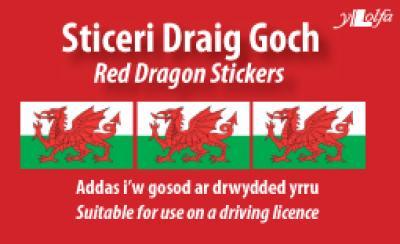 A picture of 'Sticeri Draig Goch / Red Dragon Stickers' 
                              by Y Lolfa