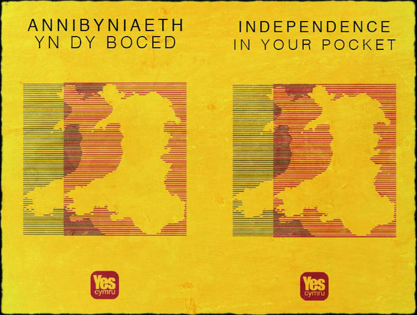A picture of 'Annibyniaeth yn Dy Boced / Independence in Your Pocket' 
                              by Yes Cymru