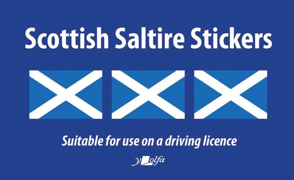 A picture of 'Scottish Saltire Stickers' 
                              by Y Lolfa