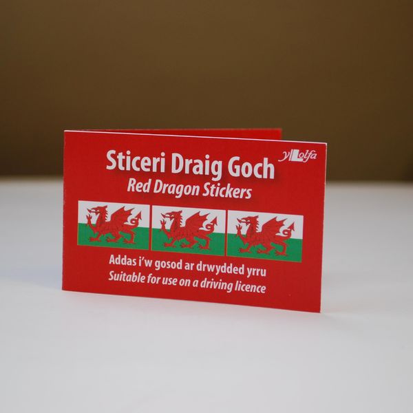 Y Lolfa Challenge the Government with Red Dragon Stickers